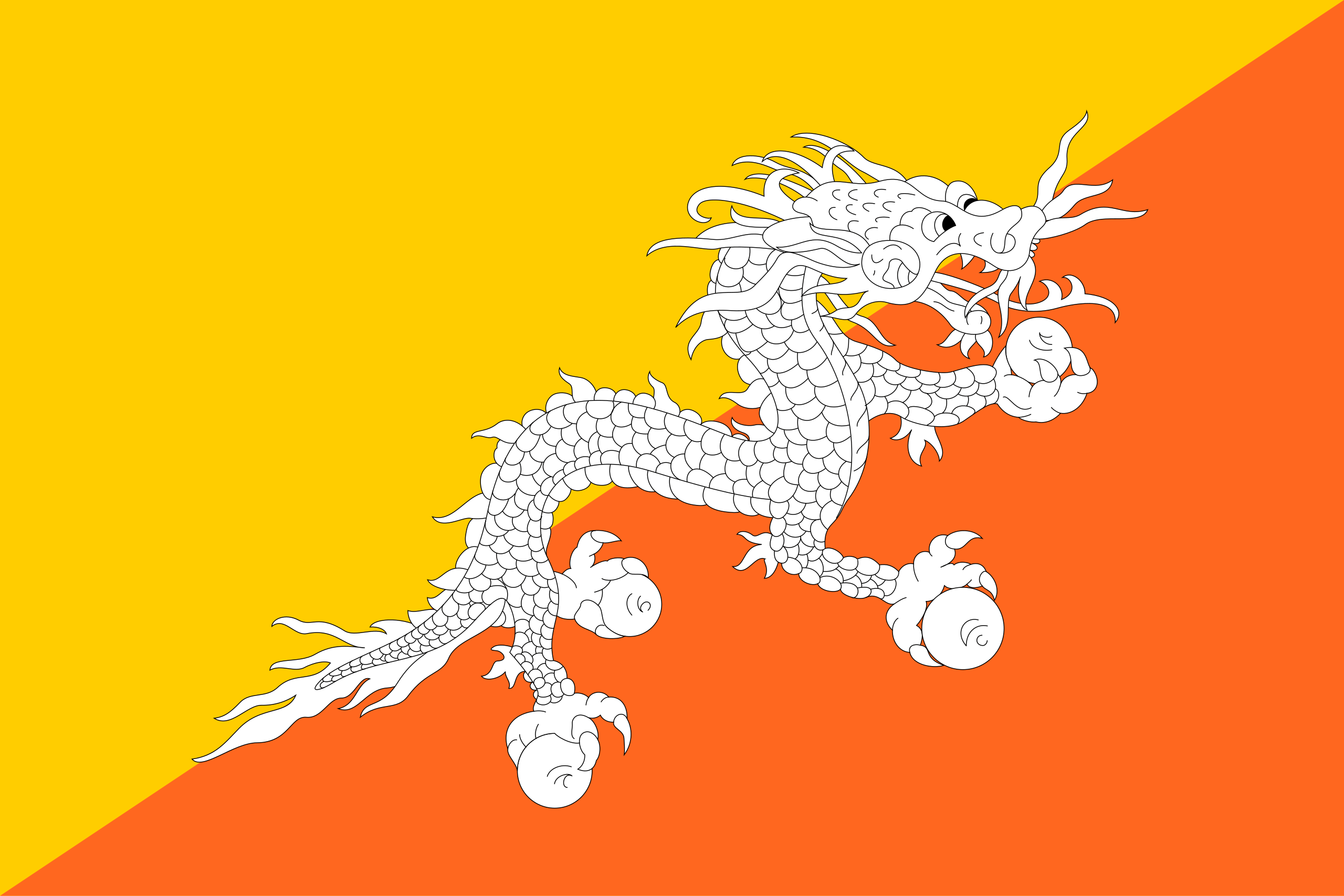 Bhutanese flag